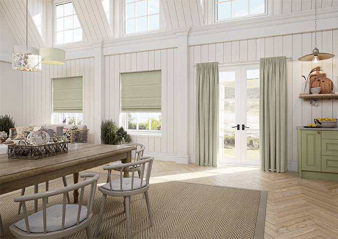 Delicate Chevron, Apple - Roman Blind - Image 6